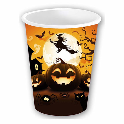 Halloween-muggar Pumpa 240ml 6st