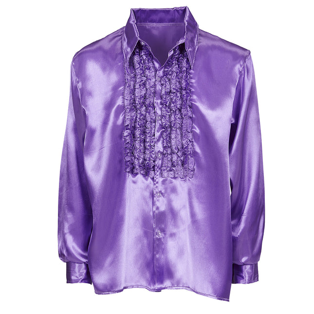 Disco 70S Blus Lila Herr