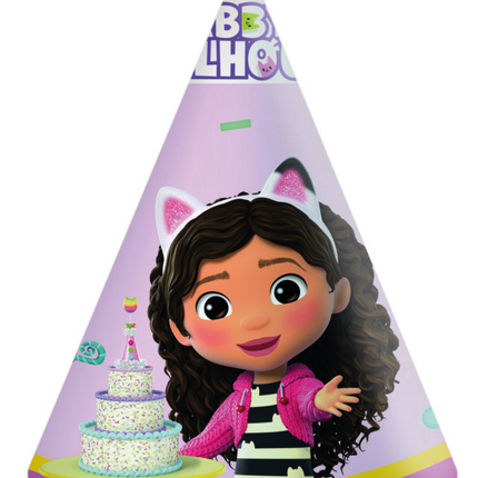 Gabby'S Dollhouse Partyhattar 6st
