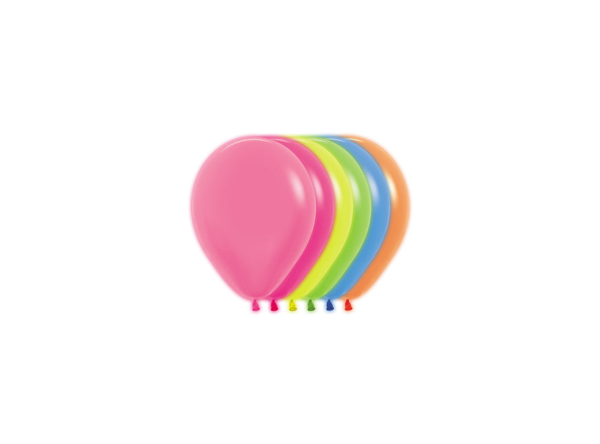 Ballonger Neon Mix 12cm 50st
