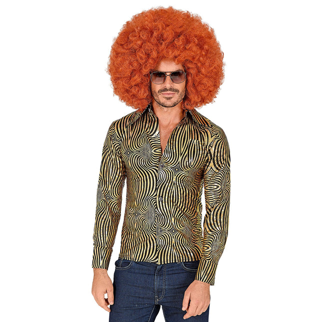 Disco 70S Blus Guld Herr