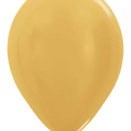 Ballonger Metallic Guld 30cm 50st