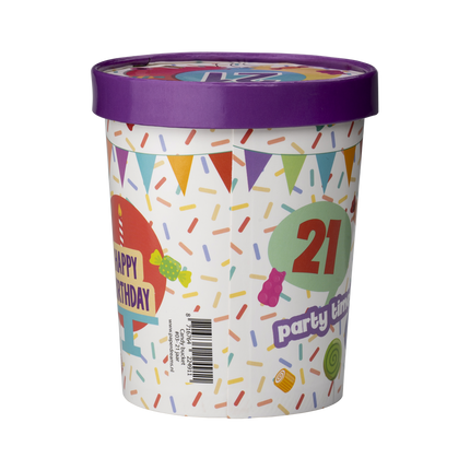 Färgad godisbricka 21 år 12cm