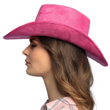 Rosa cowboyhatt Luxe