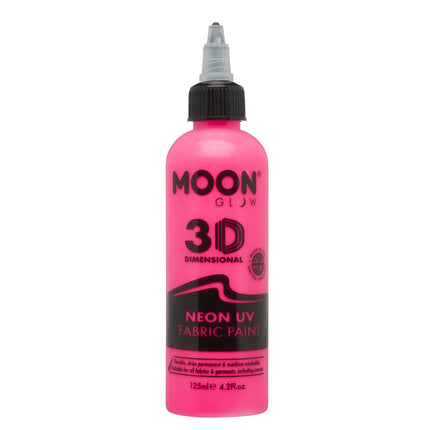 Moon Glow Neon UV-tygfärg 125ml Intensiv rosa 125ml