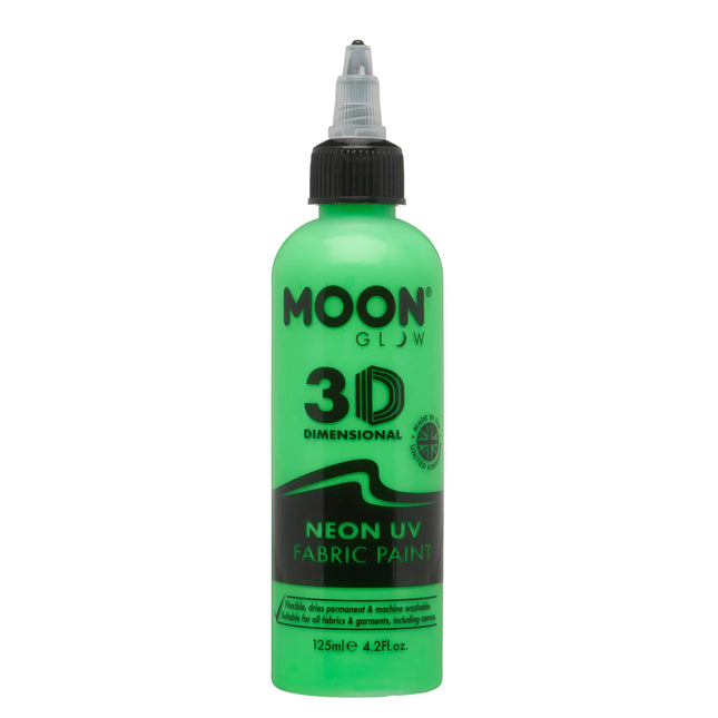 Moon Glow Neon UV-tygfärg 125ml Intensiv grön 125ml