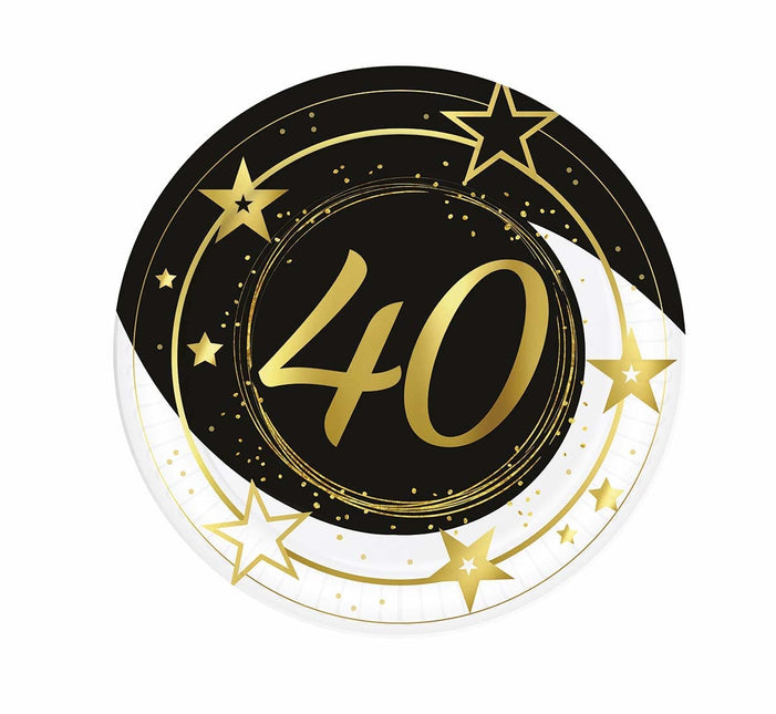 Tallrikar 40 år 23cm 6st