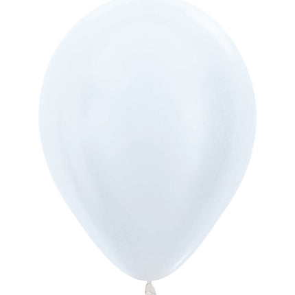 Ballonger Pärlvit 25cm 100st