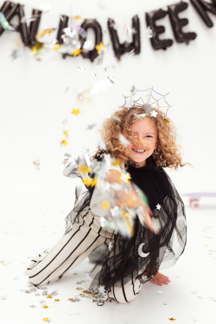 Halloween Hårband Spindelväv 21cm