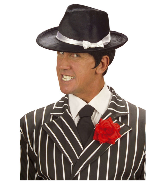 Röd brosch ros 10cm