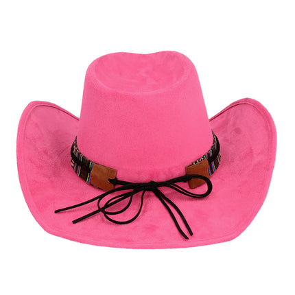Rosa cowboyhatt Luxe