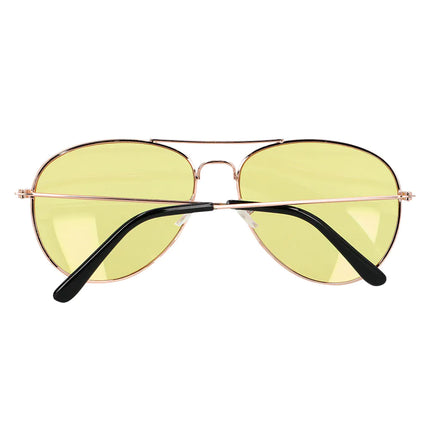 Neon 80S Glasögon Blå Gul