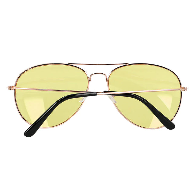 Neon 80S Glasögon Blå Gul