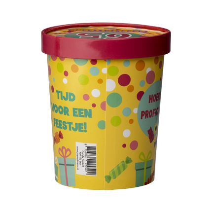 Färgad godisbricka 65 år 12cm