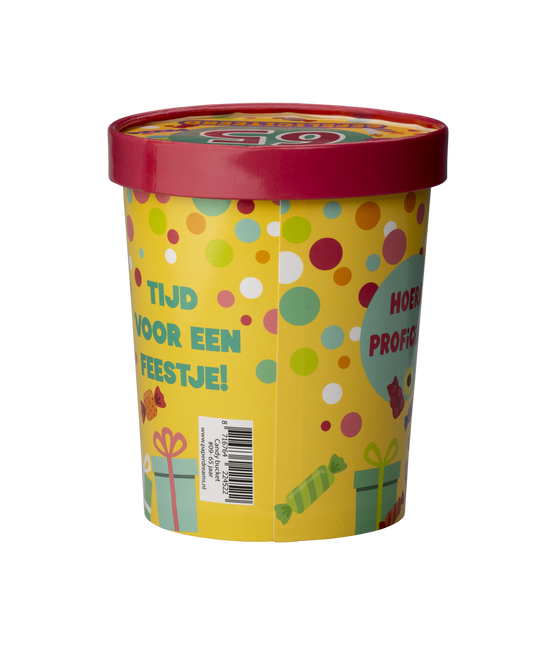 Färgad godisbricka 65 år 12cm