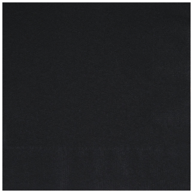Svarta Servetter 2 Lager 25cm 20st