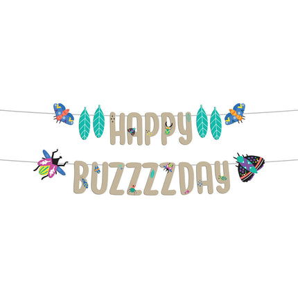 Insekter Bokstavsgirlang Happy Buzzzzday 1,5m