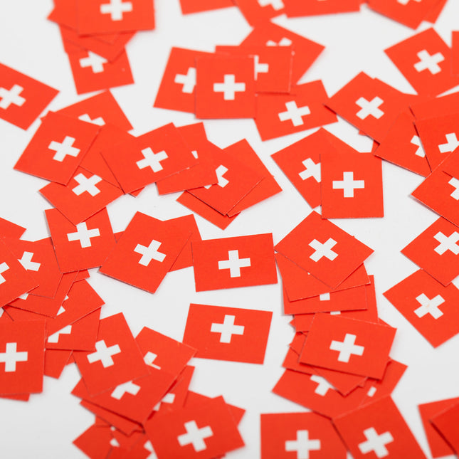 Schweiz Bord Konfetti Papper 150st