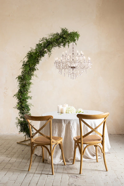 Ljuskronestativ i guld 2,3m