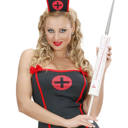 Vit falsk spruta 55cm