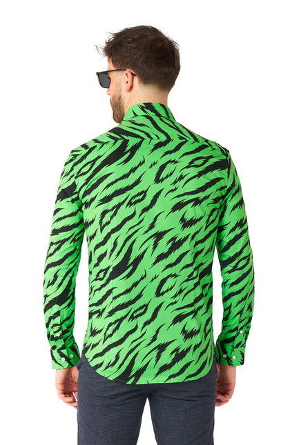 Tiger Grön Skjorta Herr <tc>OppoSuits</tc>