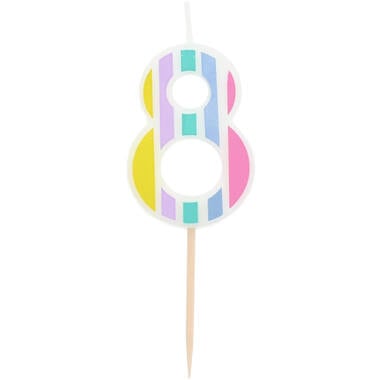 Ljus Pastell Figur 8 Mångfärgad