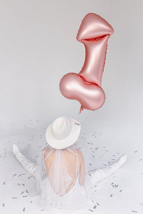 Polterabend Heliumballong Pecker Tom