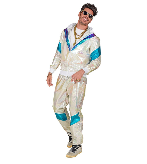 Neon 80S Träningsoverall Felaktig pärla