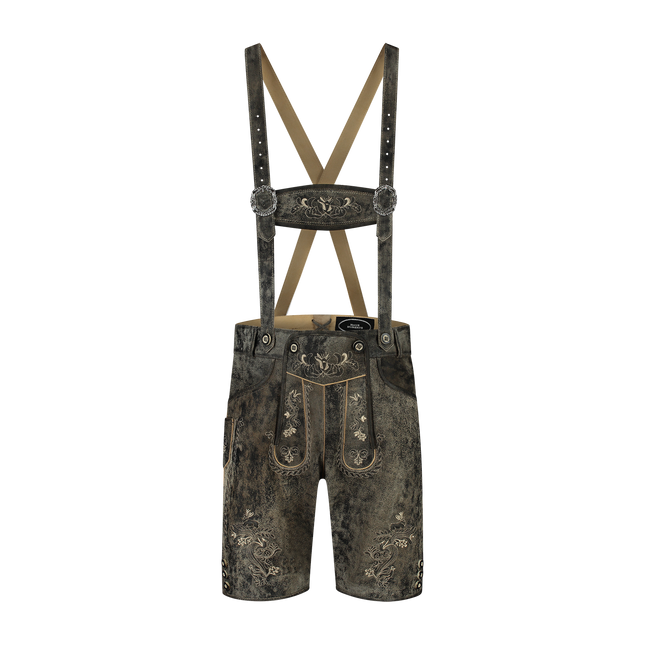 Leatherhose Grå Kort Vintage för män