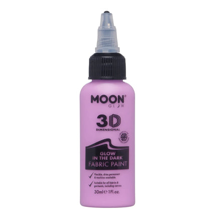 Moon Glow Glow Glow in the Dark Tygfärg Lila 30ml