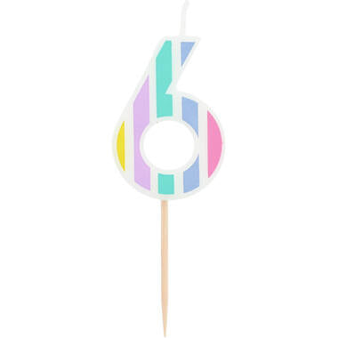 Stearinljus Pastell Figur 6 Mångfärgad
