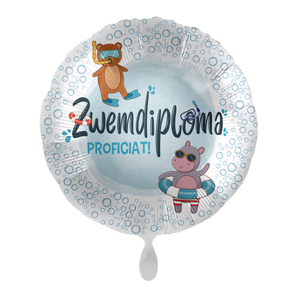 Simningsdiplom Heliumballong Gratulationer Tom 43cm