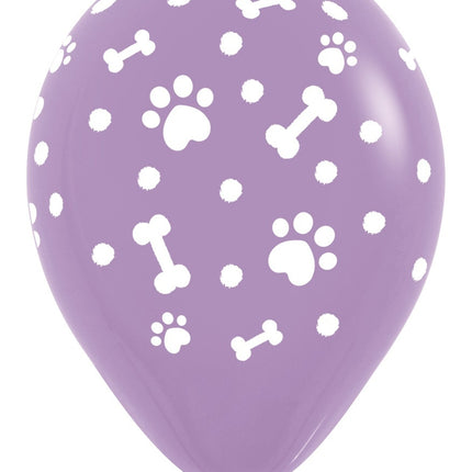 Ballonger Paw Prints Girl Mix 30cm 25st