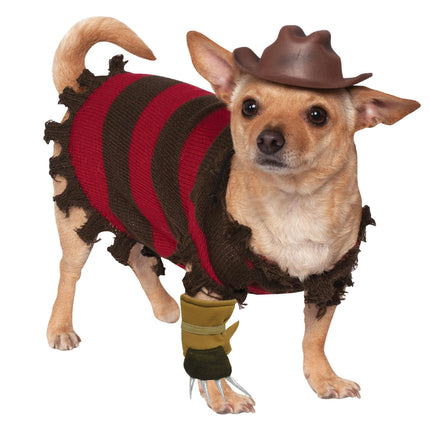 Halloween hundkostym Freddy Krueger