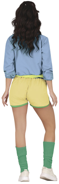 Neon 80S Party Girl-dräkt för kvinnor