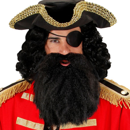 Caveman Fake Beard Svart