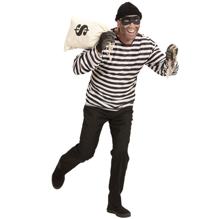 Inbrottstjuv med svart ögonmask