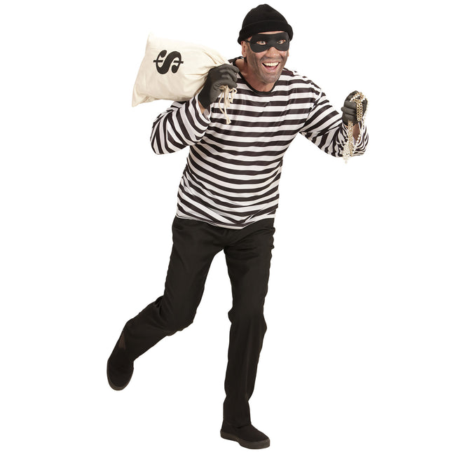 Inbrottstjuv med svart ögonmask