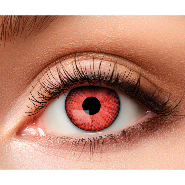 Linser med röd färg Crazy