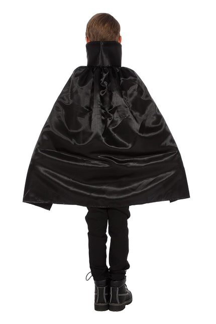 Halloween Cape Svart Barn Dracula