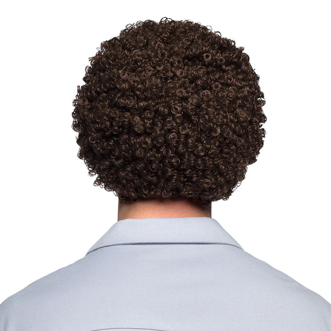 Mörkbrun peruk lockar