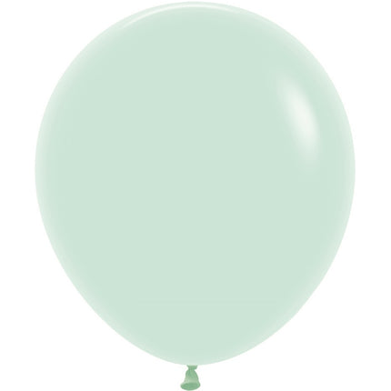 Ballonger Pastell Matt Grön 45cm 25st