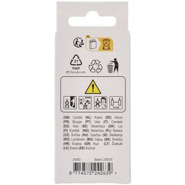 Stearinljus Pastell Figur 3 Mångfärgad