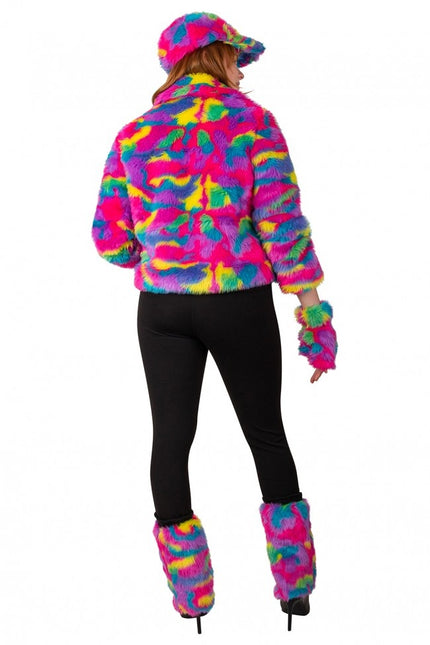 Päls Camouflage Rainbow