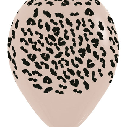 Ballonger Cheetah Vit Sand 30cm 25st