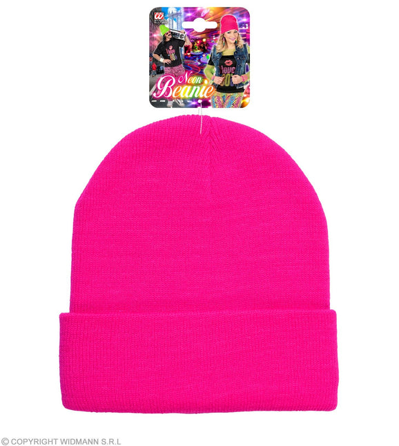 Neonrosa hatt
