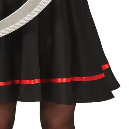 Piratdräkt Svart Röd Flicka