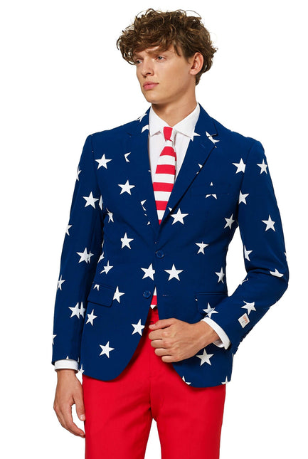USA Stars Stripes Kostym Herr <tc>OppoSuits</tc>