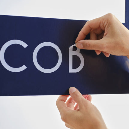 Blå Happy Birthday Photobooth-ram