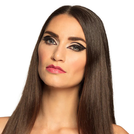 Svarta färgade linser Vit spiral 3Mnd